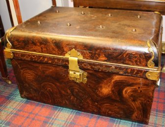 19th cent Tin Trunk - SOLD