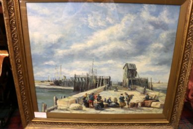 J Beresford (C1910) - Dutch Harbour Scene