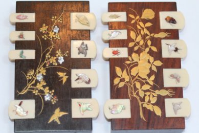 Japanese Shibayama Whist Markers