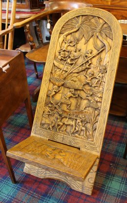Carved African Chair - SOLD