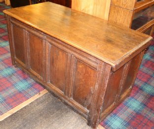 Early 19th cent Oak Coffer - SOLD
