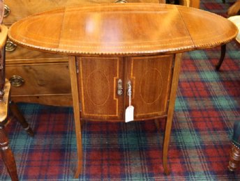 Edwardian Drop Leaf Cabinet