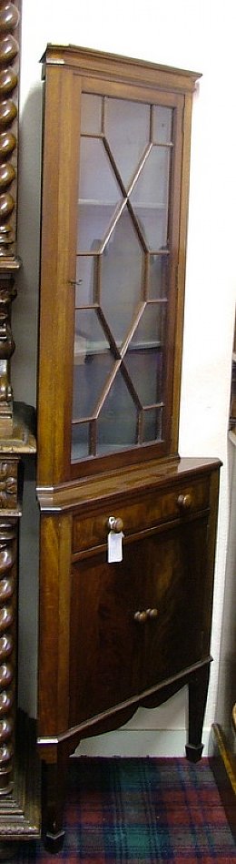 Mahogany Corner Cabinet