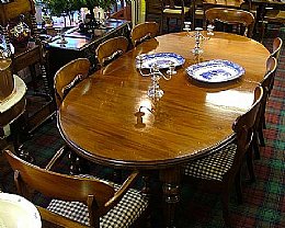 Mahogany Dining Table with 8 Chairs - SOLD
