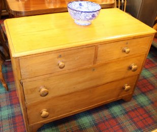Stripped Pine Victorian Chest - SOLD