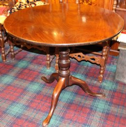 19th Cent Tip Up Mahogany Table - SOLD