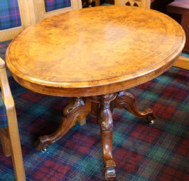 Victorian Walnut Oval Table - SOLD