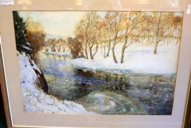 David Waterson RE, "A Winter Scene"