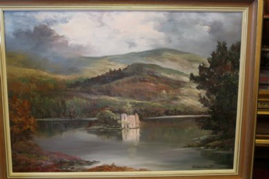 Prudence Turner Painting - Loch-an-Eilan - SOLD