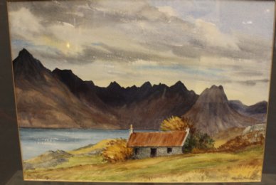 The Cuillins, Skye, Watercolour