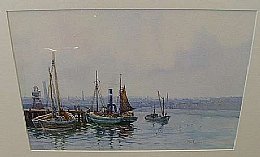 Watercolour - Aberdeen Harbour