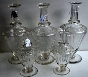 19th cent Wine Caraffes