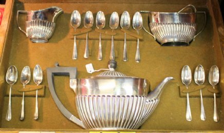 Boxed Silver Tea Service