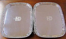 Pair of Silver Trays
