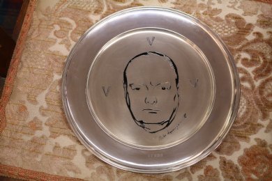 Silver Plate - Sir Winston Churchill