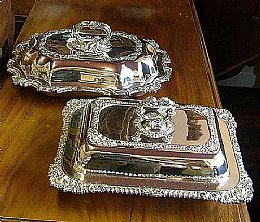 Silver Plated Victorian Entree Dishes