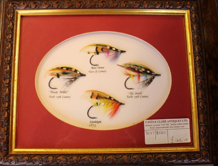 Castle Close Antiques - framed fishing flies - Assorted Items (home  furnishing,etc.)
