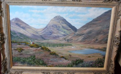 Glen Etive, David D Murton, Oil Painting - SOLD
