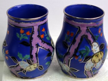 Pr Small Carlton Ware Vases