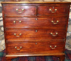 19th cent Mahogany Chest of Drawers - SOLD