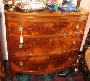 3 drawerVictorian Style Mahogany Chest - SOLD