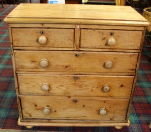 Antique Stripped Pine Chest - SOLD