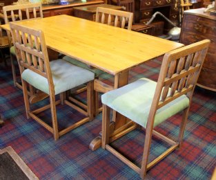 Oak Table & 4 Chairs - SOLD