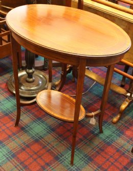 Oval Edwardian Mahogany Table - SOLD