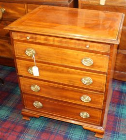 Small 19th cent chest with brushing slide - SOLD