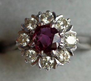 18ct Gold ,Ruby & Diamond Ring - SOLD