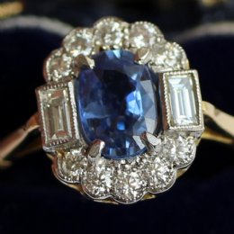 18ct Gold, Sapphire & Diamond Ring