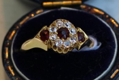 18ct , Ruby & Diamond Ring - SOLD