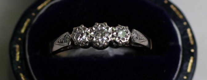 3 stone Diamond Ring - SOLD