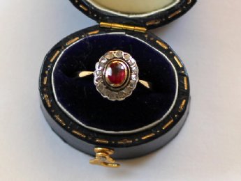 Gold,Diamond & Ruby Ring C1900
