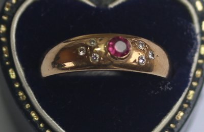 Gold,Ruby & Diamond Ring