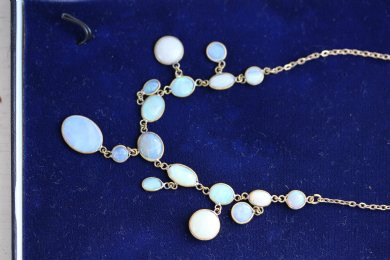 Moonstone & Opal Necklace