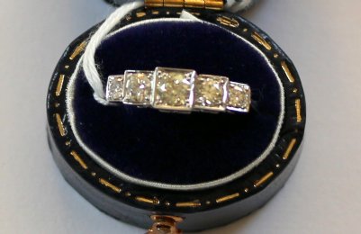Platinum Art Deco Diamond Ring - SOLD