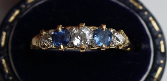 Sapphire & Diamond Ring - SOLD
