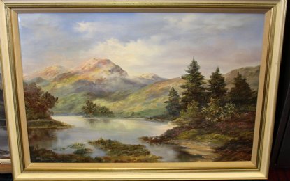Prudence Turner Painting -Loch Crerar